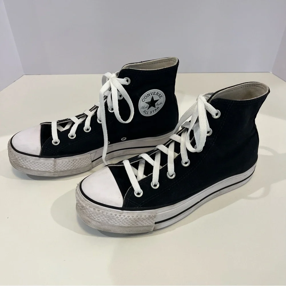 Converse Chuck Taylor All Star Lift Platform Canvas High Top Shoes | Women’s 9 - Picture 3 of 14